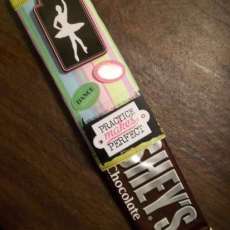 Practice Makes Perfect chocolate candy bar wrapper