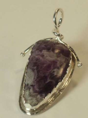 Tiffany Stone Pendant set in sterling silver