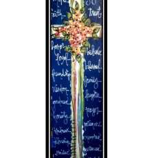 Blue and White Cross