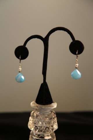 Blue Chalcedony Earrings