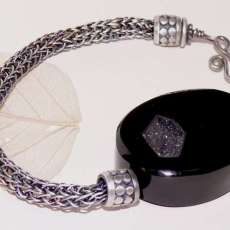 Druzy Viking Knit Bracelet