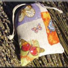 Large Painted Muslin Lavender Sachet