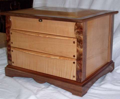 Curly Maple Jewelry Box