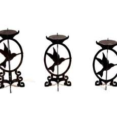 Hummingbird candles 8", 10", 12"