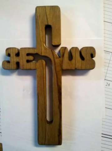 7" Wood Wall Cross