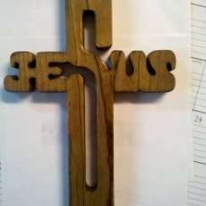 11" Jesus Wood Wall Cross