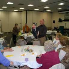 Doug & Friends at a church senior event