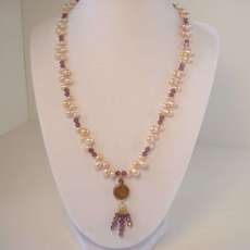 pearl and crystal necklace