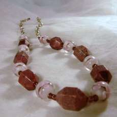 Rhoda Chunky Necklace with Lampwork