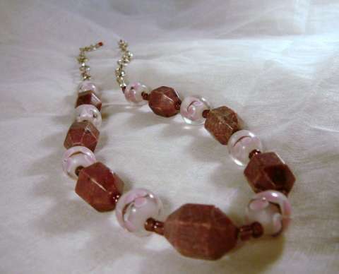 Rhoda Chunky Necklace with Lampwork
