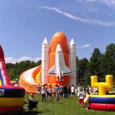 The World's Tallest Inflatable--The Space Shuttle Slide