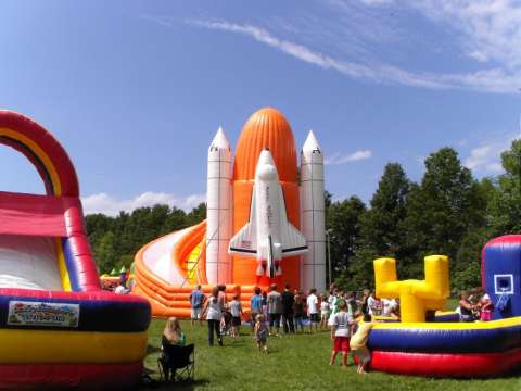 The World's Tallest Inflatable--The Space Shuttle Slide