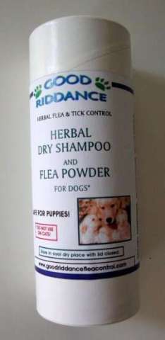 Herbal Dry Shampoo and Flea Powder for Dogs