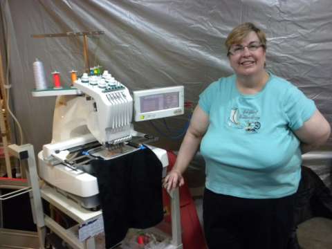Anne with Embroidery Machine