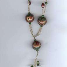 Russian hand painted Rounds Necklace (sold)