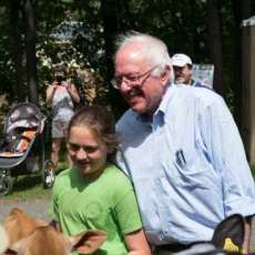 Bernie Strolls With Vermonts' Future Farmers