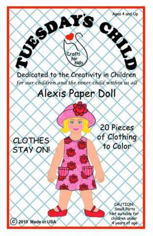 Alexis Paper Doll to Color