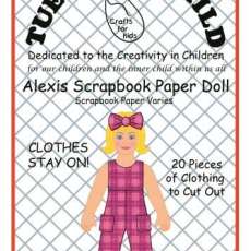 Alexis Scrapbook Paper Doll
