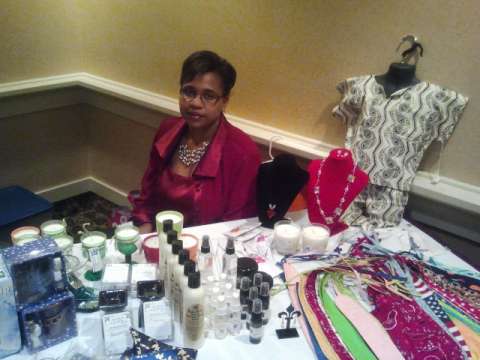Just Stylin vendor table at The Fashion Gala sponsored by Ladies Under Construction