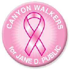 Cancer Button:Your loved ones name on the button