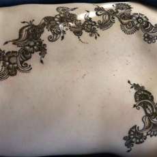 Henna on back