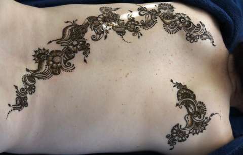 Henna on back