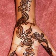henna on hand