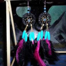 Dreamcatcher earrings