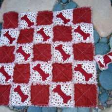 Comfy, hand-quilted dog blankets