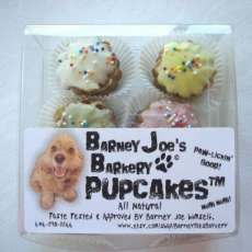Dog Biscuits: Delicious, All Natural, Peanut Butter/Banana (Elvis' Favorite) Pupcakes (TM)