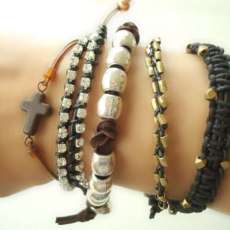 Various Men's Leather Bracelets