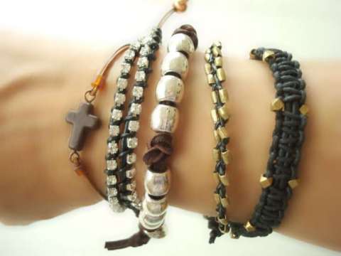 Various Men's Leather Bracelets