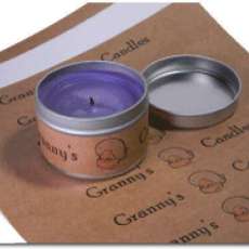 Tin Candle Holder Labels