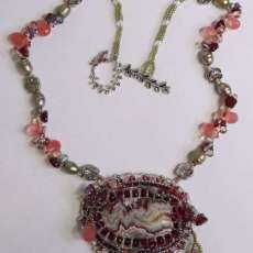 bead embroidery necklace