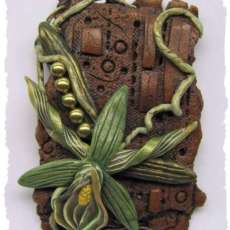 Polymer clay pendant