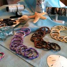 Some of the bracelets