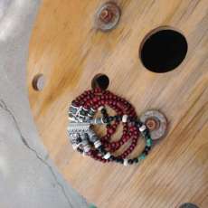 Magnetic. Clasp Beaded Braceletbpho