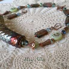Raku Tube Necklace