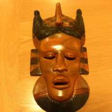 Wooden Masks made from the Mahogany Tree