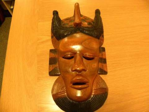 Wooden Masks made from the Mahogany Tree