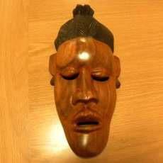 Wooden Mask made from the Mahogany Tree