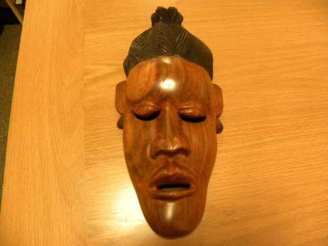 Wooden Mask made from the Mahogany Tree