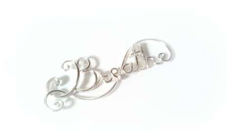 Sterling Silver Breathe Necklace