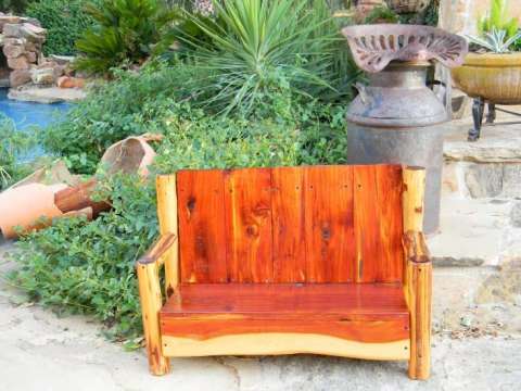 Cedar Hi Back Bench - Child