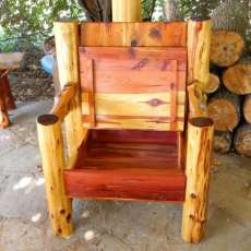 Rustic Cedar Patio Chair V2