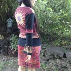 Upcycled Refashioned Cotton Dress