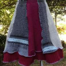 Wool Skirt Upcycled Repurposed Women's Clothing