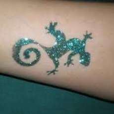 Glitter lizard