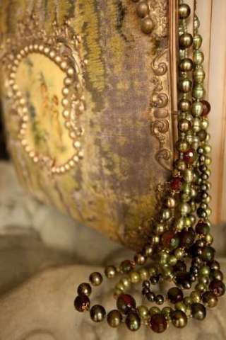 Multi-Strand Freshwater Pearls with Dragon's Blood Quartz