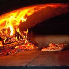Wood-fired pizza